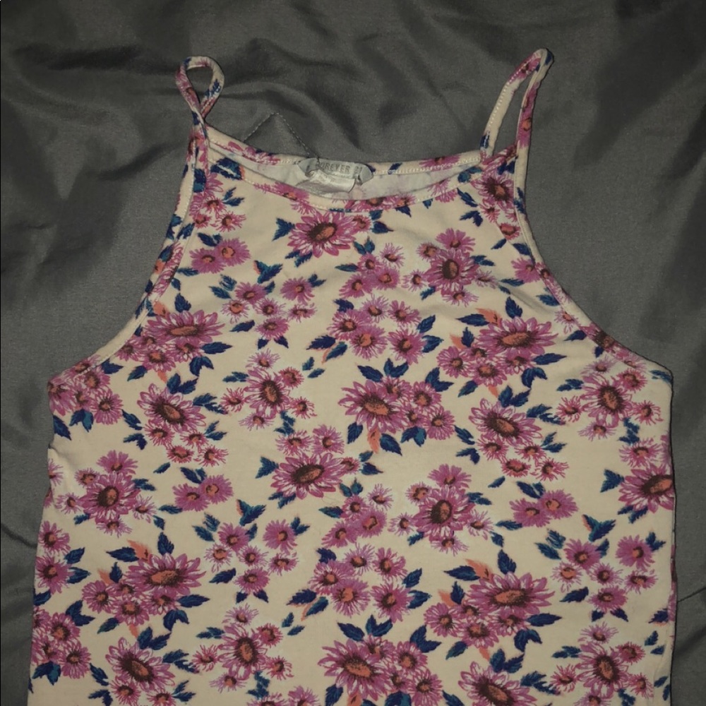 Flowery crop top